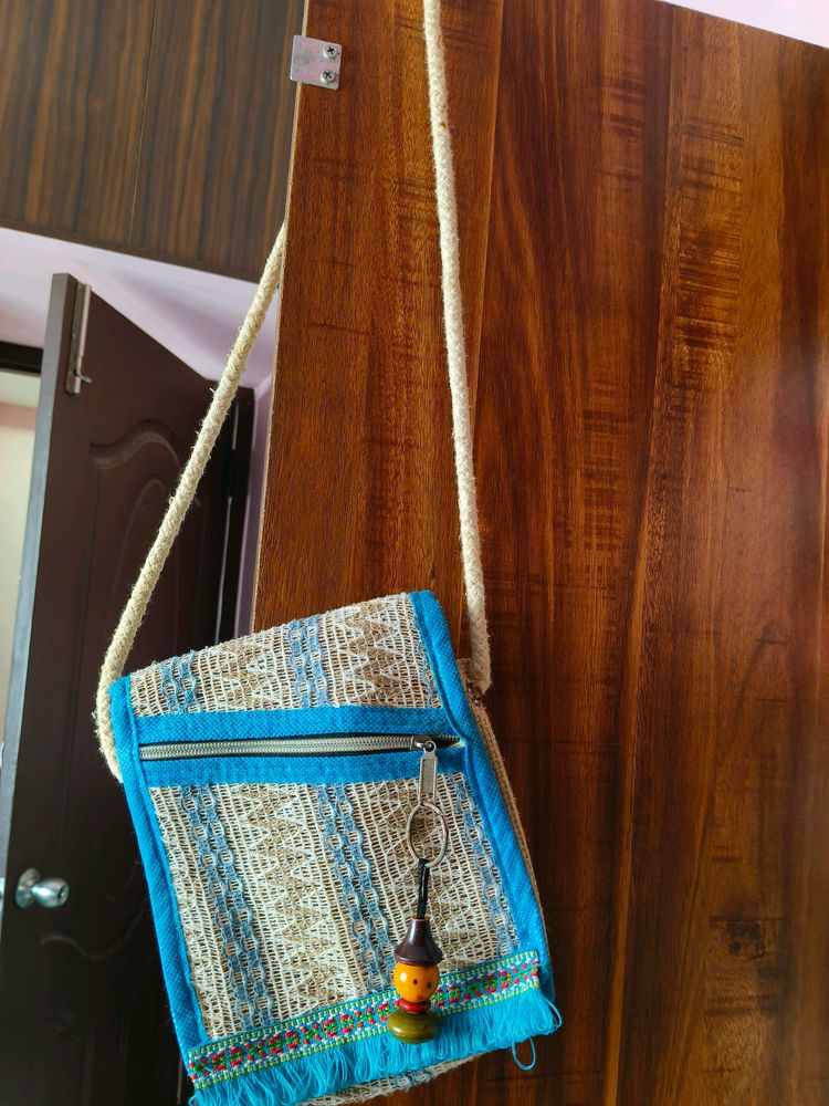 Jute Thread Sling Bag
