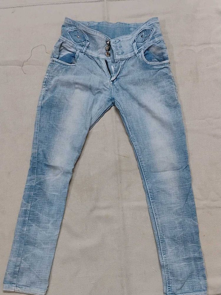 Light Wash Denim Jeans