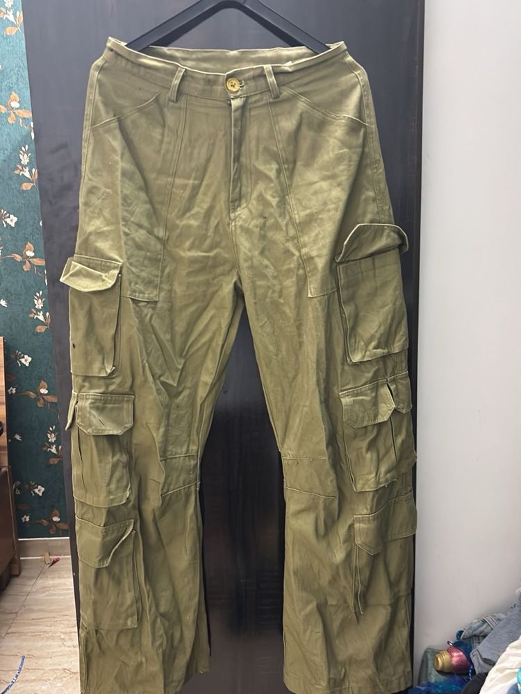 Olive Green Cargo Pants