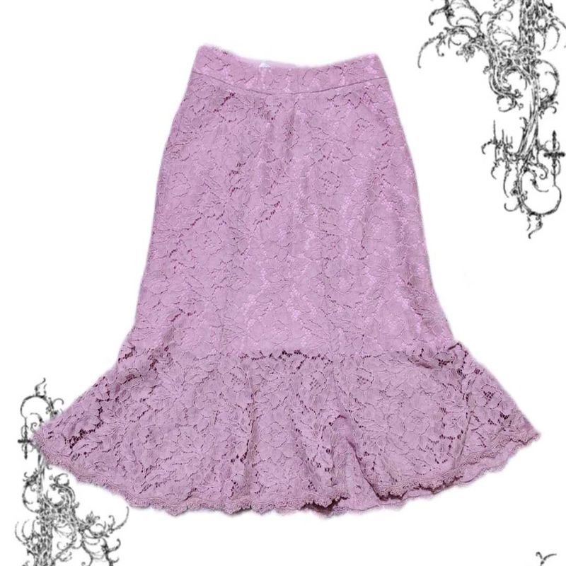 Goth Pink Long Skirt
