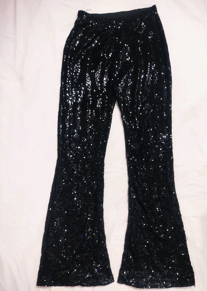 Sequin Bellbottom Pants