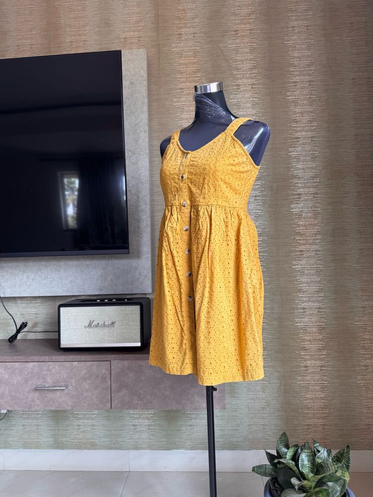 Mustard Staple Summer Dress