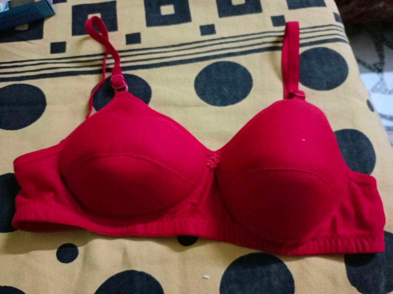 Beautiful Soft And Comfortable Padded Red Bra