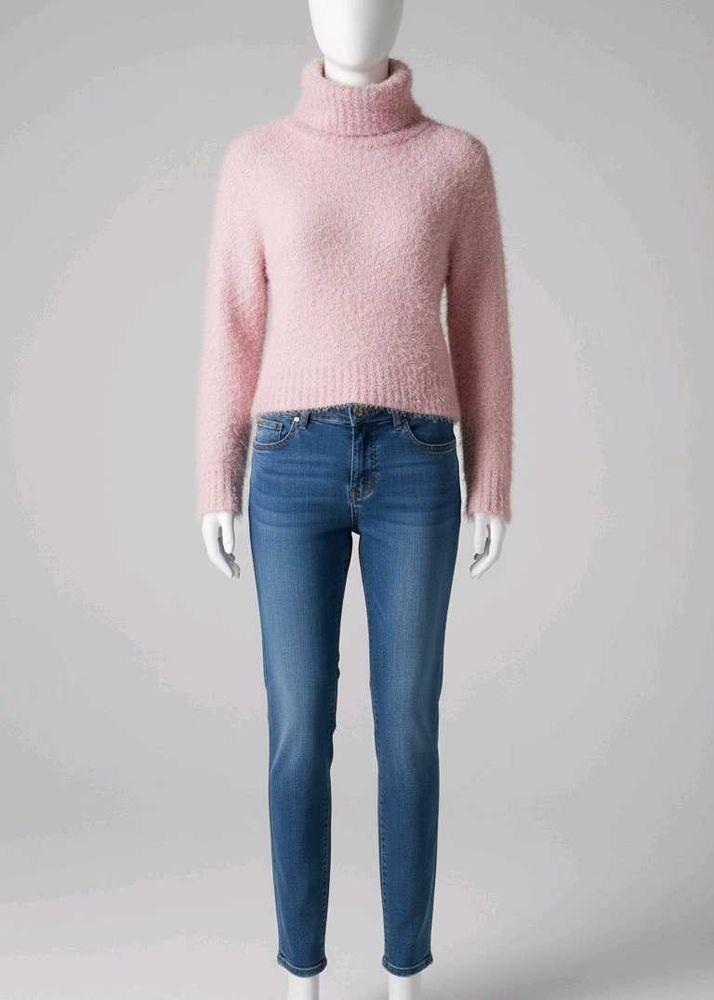 Pink Turtleneck Sweater