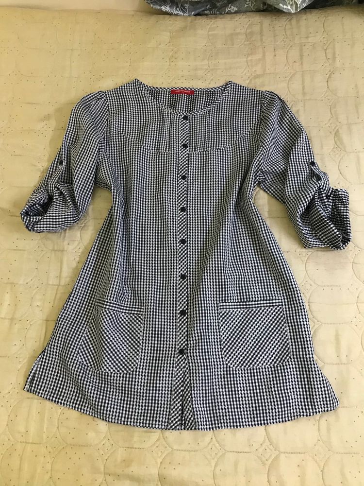Checked Cute dress Size M
