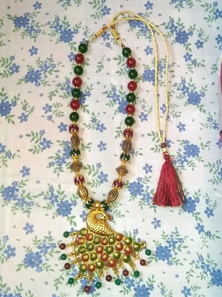 Peacock Design Necklace Set