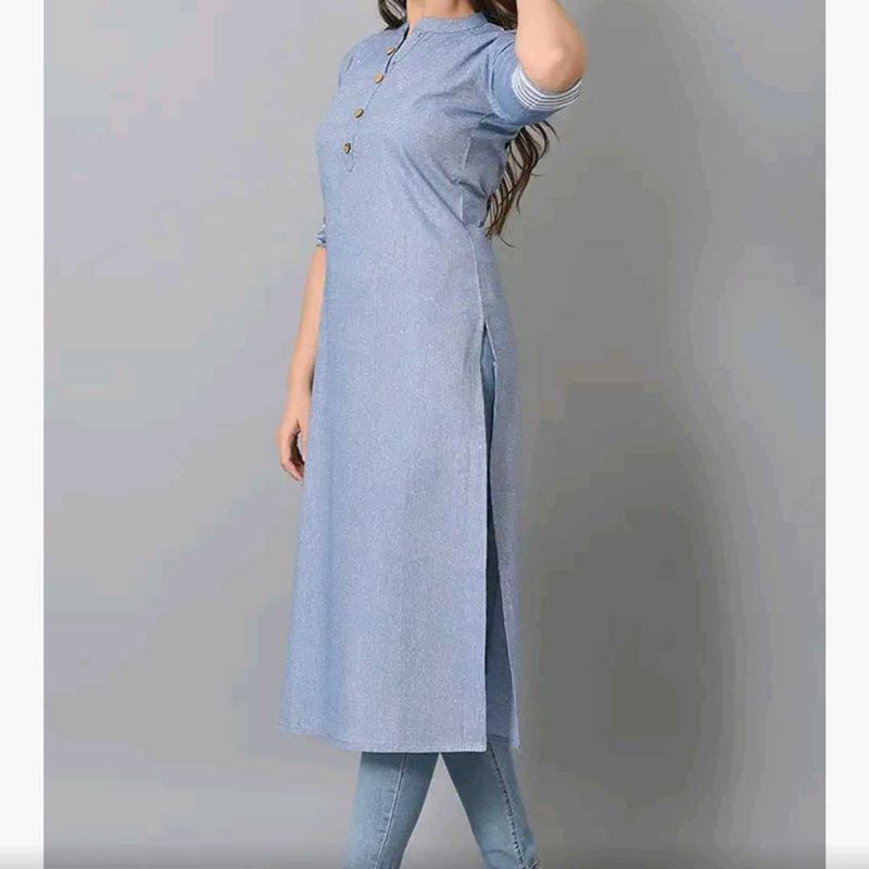 Vastramaniaa Sky Blue Decent Kurti