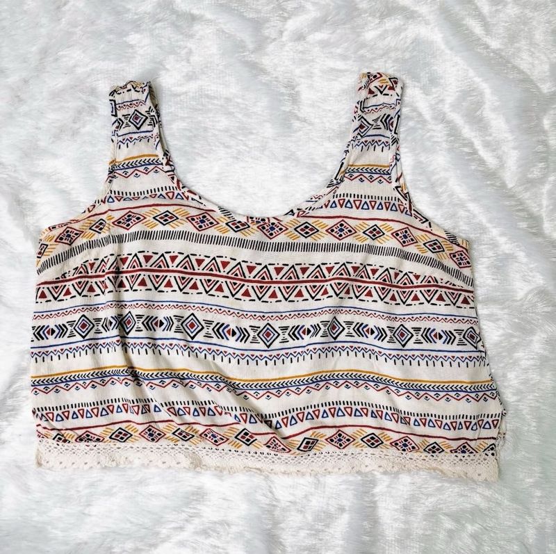 Patterned Crop Tank Top forever 21