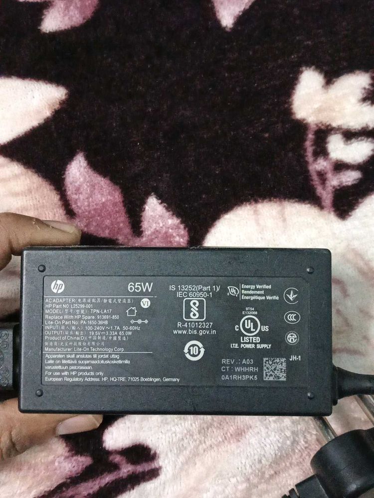 HP New And Original Laptop Charger 65W