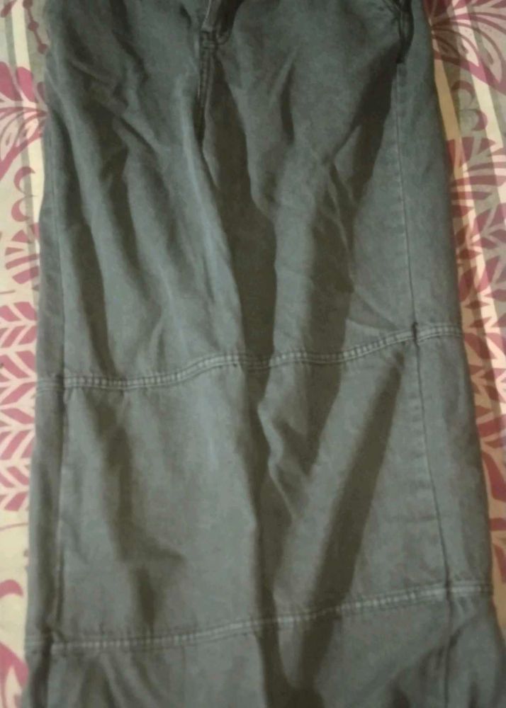Grey Denim Pants