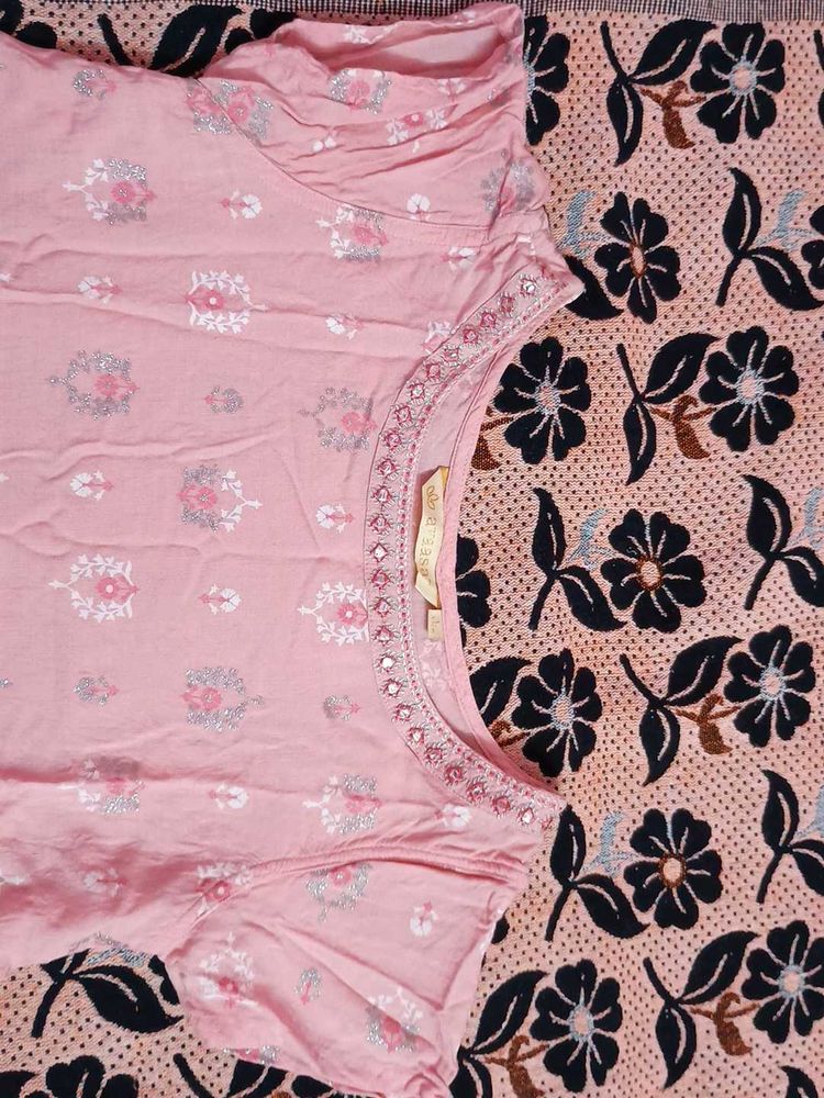 Peach Floral Top