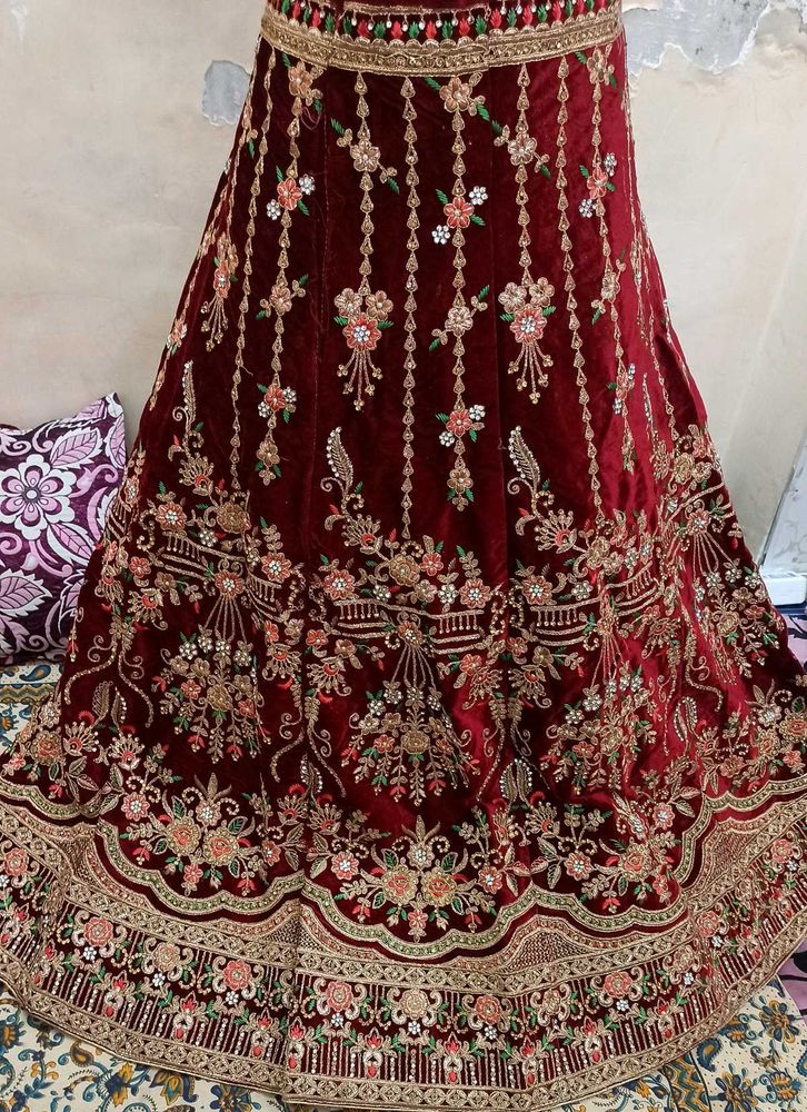 Bridal Lehnga With kurti And Dupatta