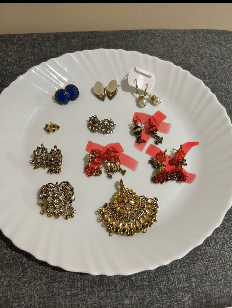 🔥 SALE ———Combo Of 5 Earring