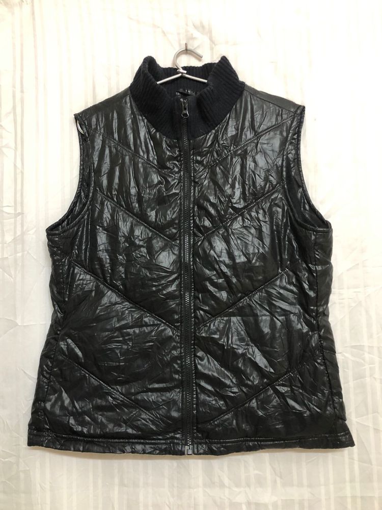 Old Navy Black Puffer Cozy Full Zip Jacket