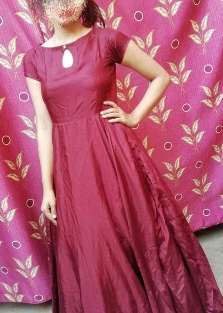 Full Fleared Gown With Can Ca