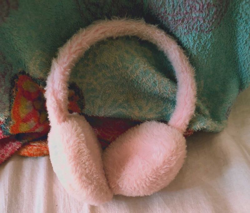 Pink Fuzzy Earmuffs