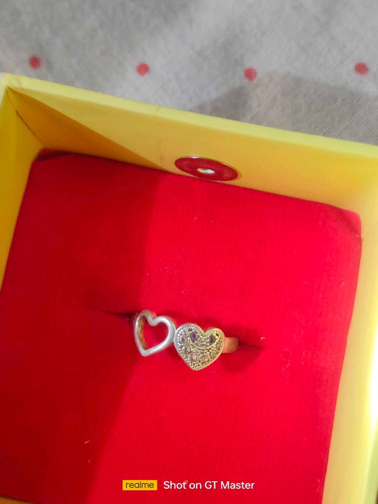 Silver Ring 12g American Dimond With Bill