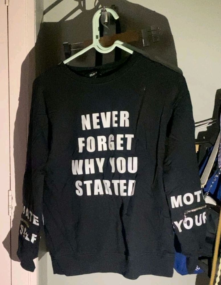 Black Coloured Sweatshirt For Boys Anf Girls