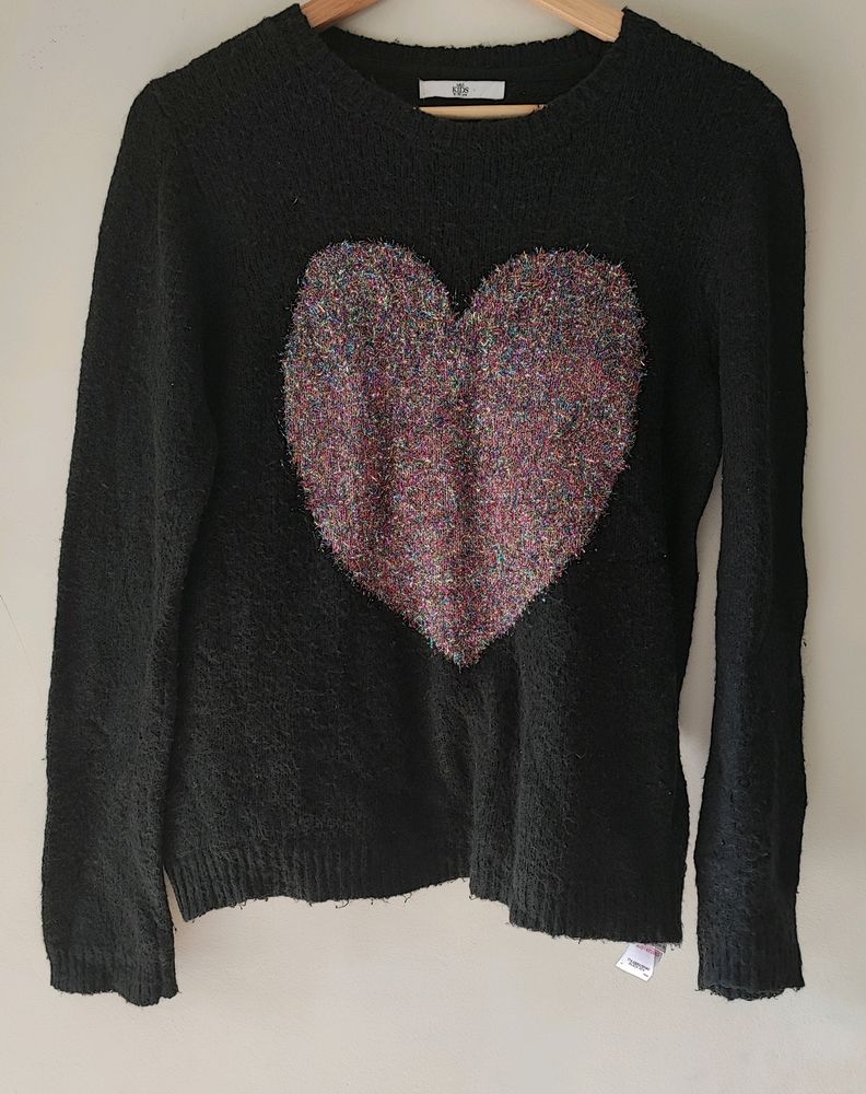 M&amp;S Heart Pullover Size 36