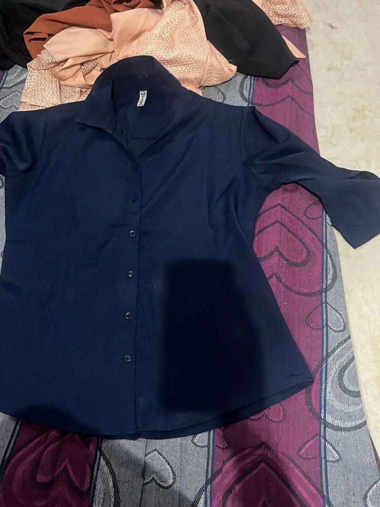 Navy Blue Women's Shirt