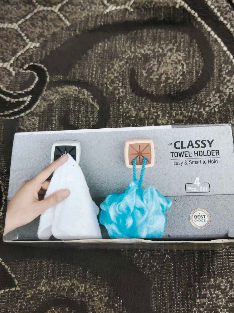 Classy Towel Holder - 4 pack