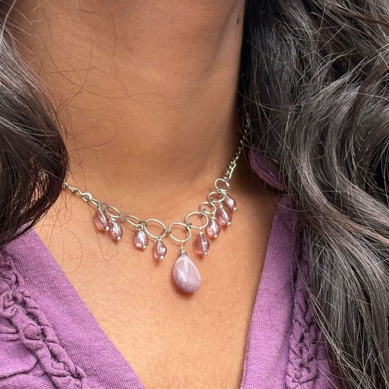 Pink Beaded Necklace