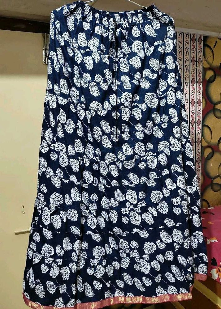 Blue Ethnic Skirt