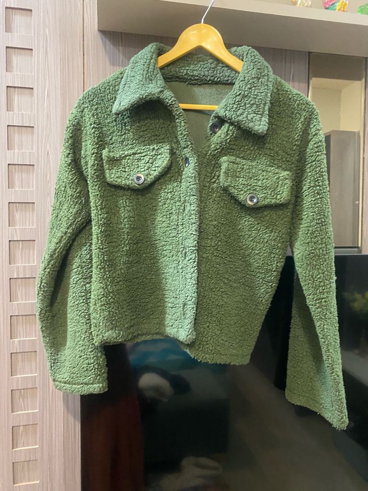 Green Sherpa Jacket