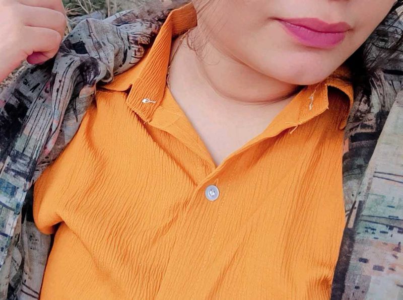 Mustard Clur Shirt For Women