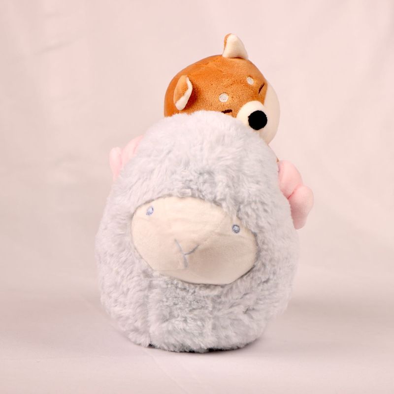 “Fluffy Pals: Deer &amp; Sheep Duo”