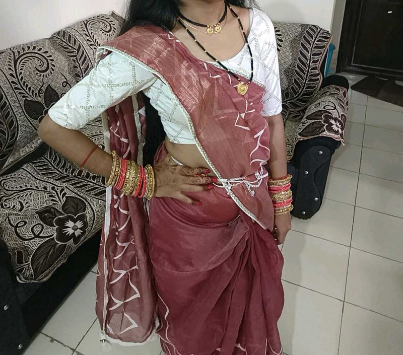 Limited Time Offer On Stylish Organza Saari
