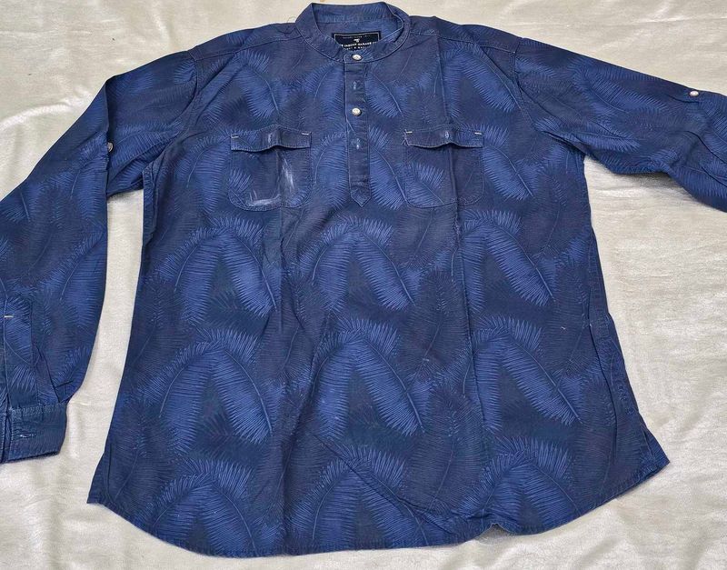 Stylish Blue Print Shirt