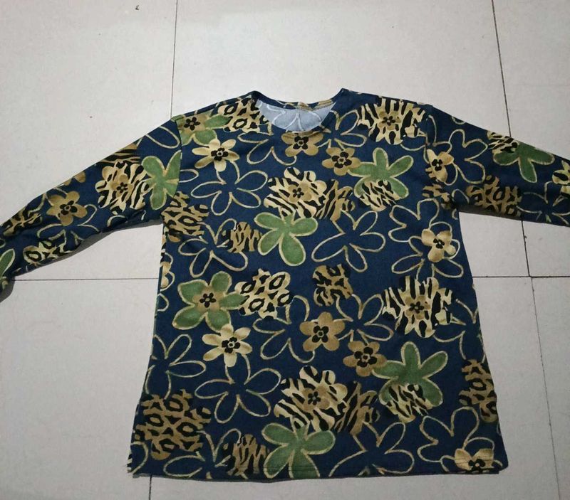 Floral Print Long Sleeve Top