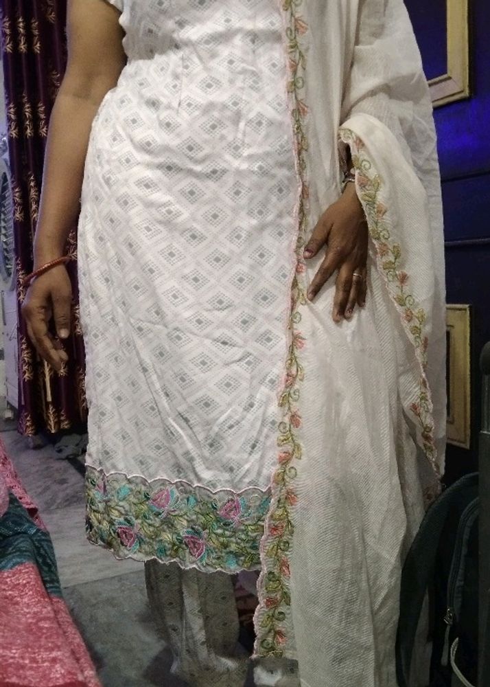Pink Suit With Salwar  dupatta