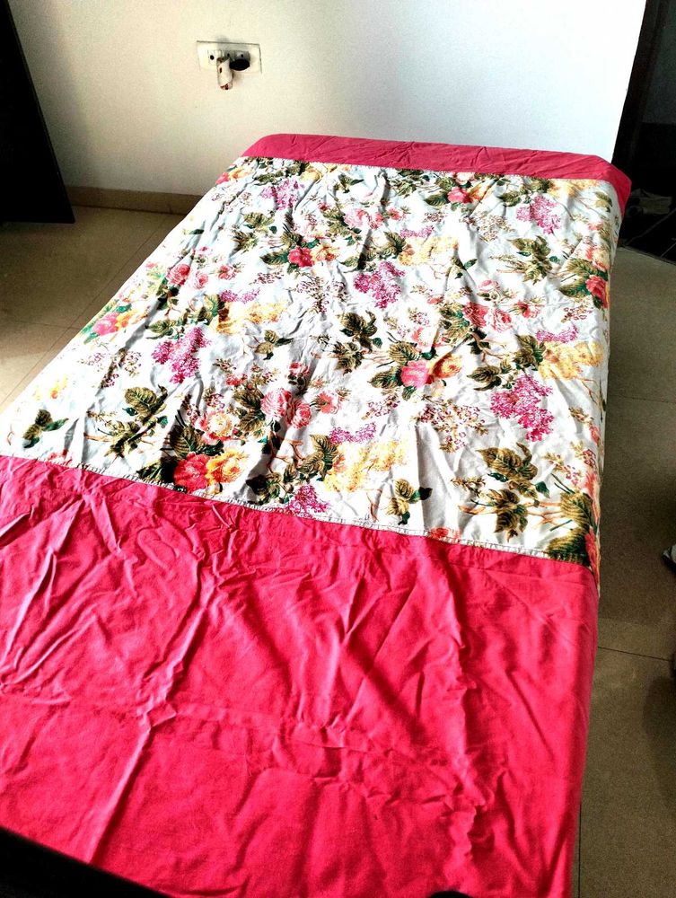 Floral Cotton Double Bedsheet