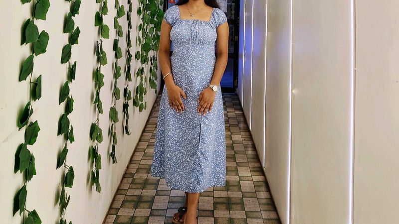 Floral Print Midi Dress