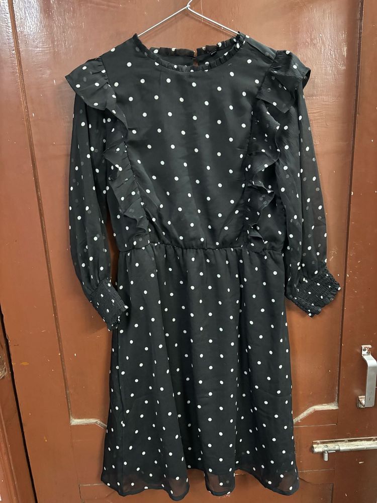 Polka Dot Ruffle Dress