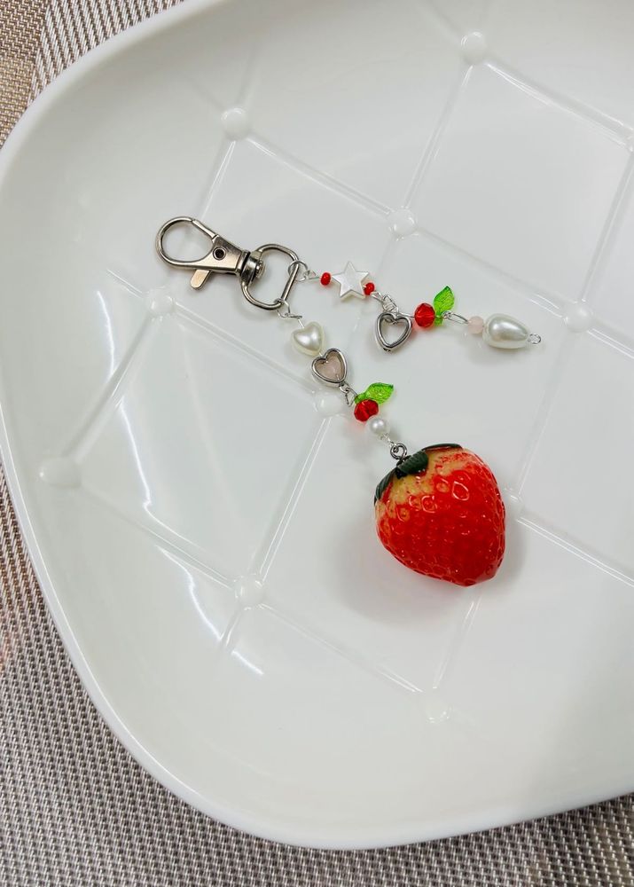 Big Strawberry Keychain