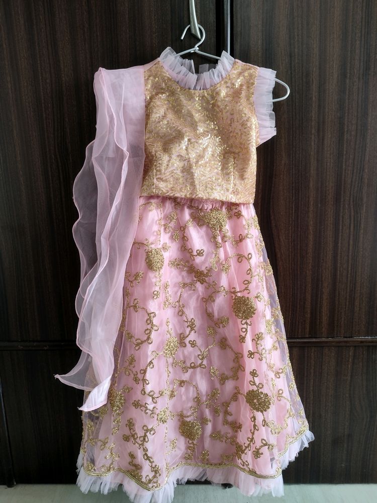 Pspeaches Lehenga For 5-6 Years