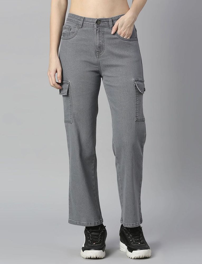 Grey Cargo Jeans