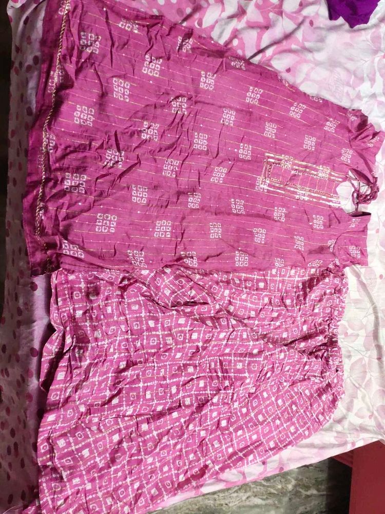 😍Sequence Kurti With Full Flare Palazzo Set🥰