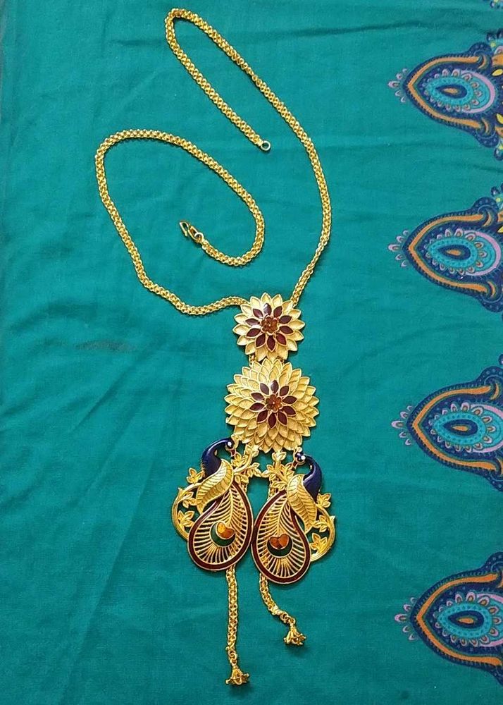 Gold plated Minakari Tie-Chain