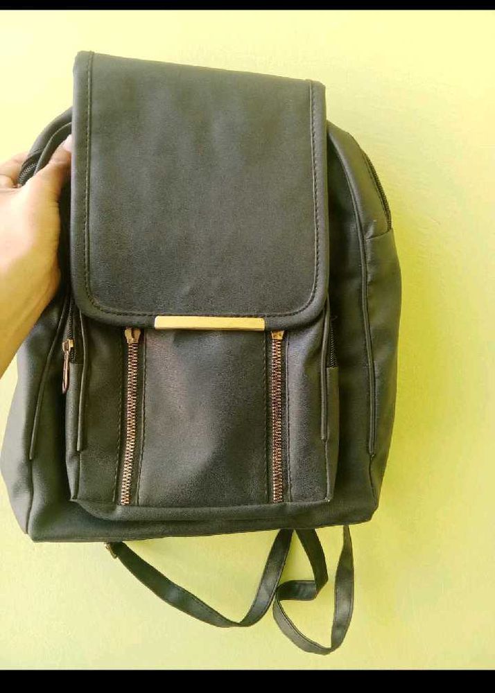 Black Flap Backpack