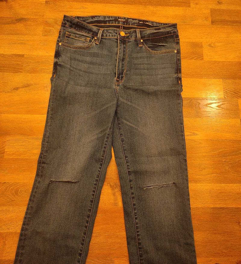 SPYKAR Ripped Knee Straight Fit Jeans fo