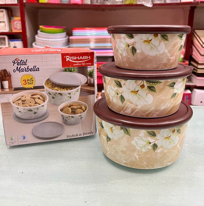 3pc Printed Container Set + One FREEBIE