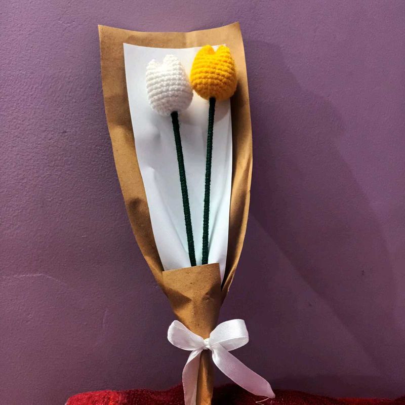Handcrafted Crochet Tulip Bouquet
