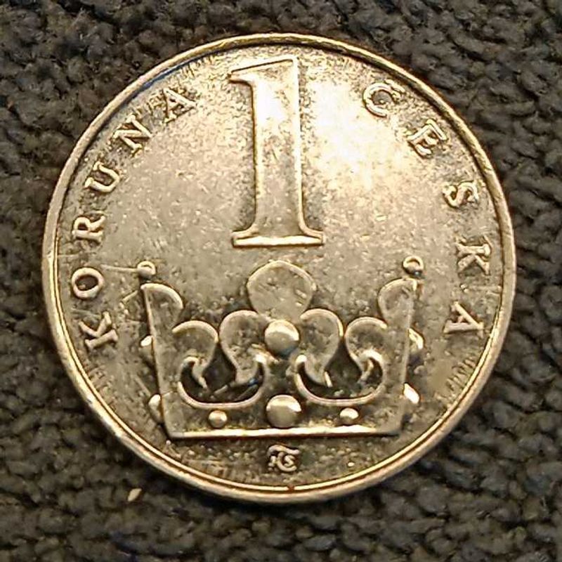 1993 Czech Republic One Koruna Coin