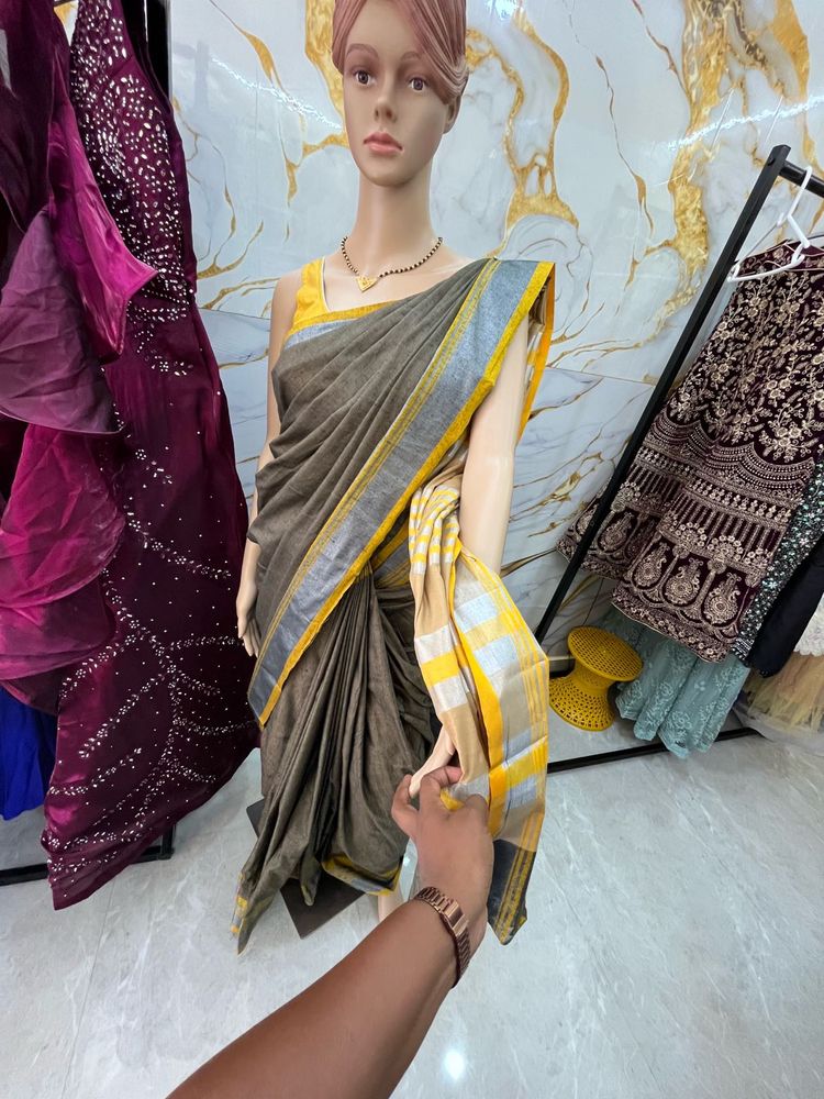 COTTON SAREE WITH BLOUSE