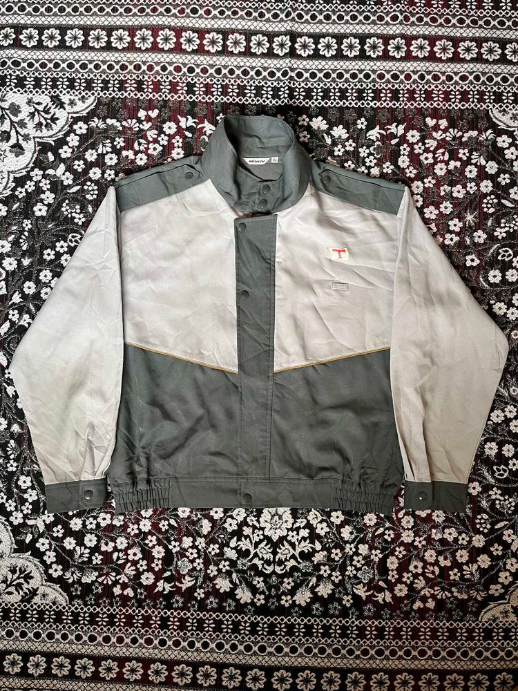 Retro Colorblock Windbreaker Jacket
