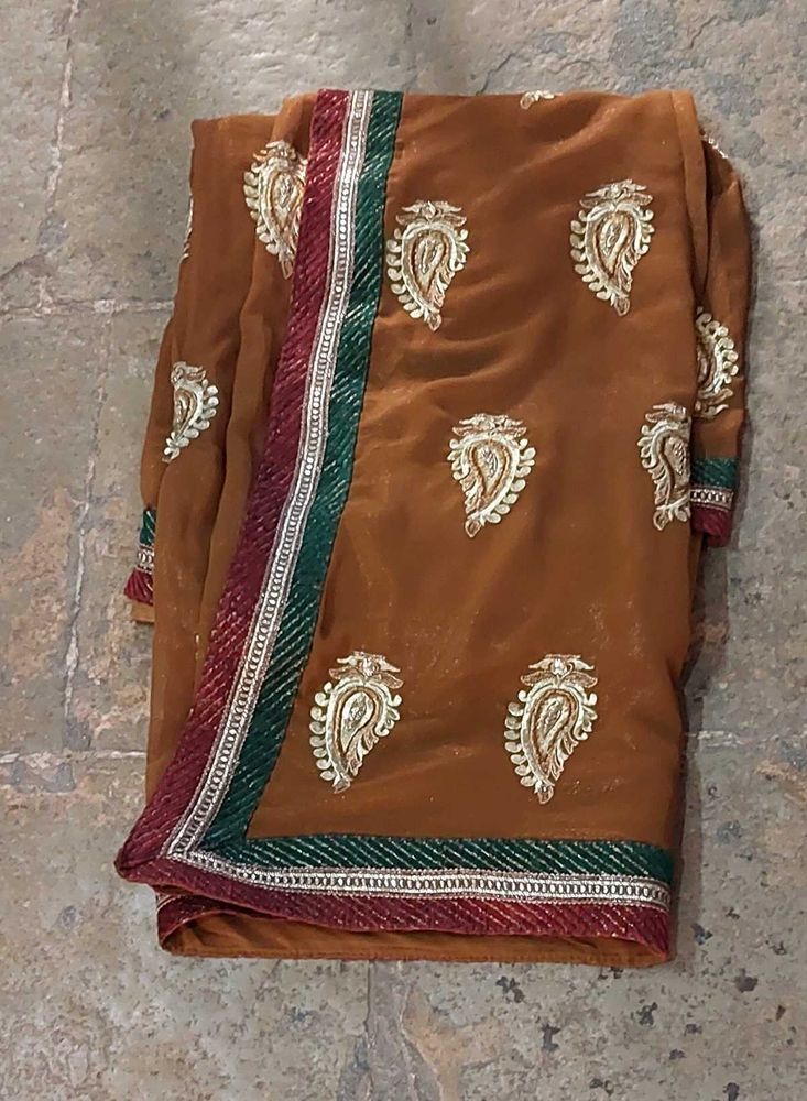 Heavy Ethnic Shimmery Saree